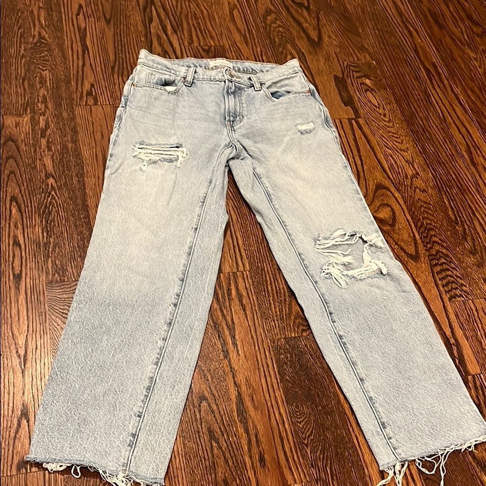 PACSUN Distressed Light Blue Women's Jeans